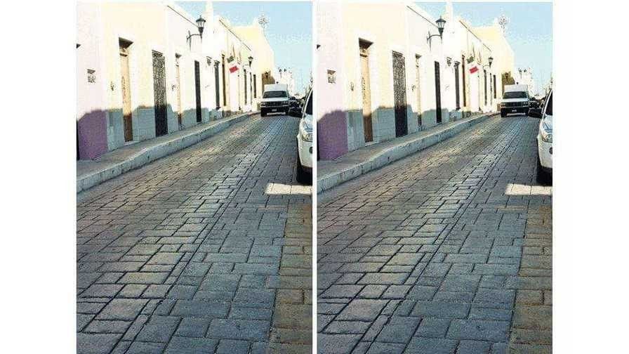 Bizarre optical illusion: Identical street images go viral