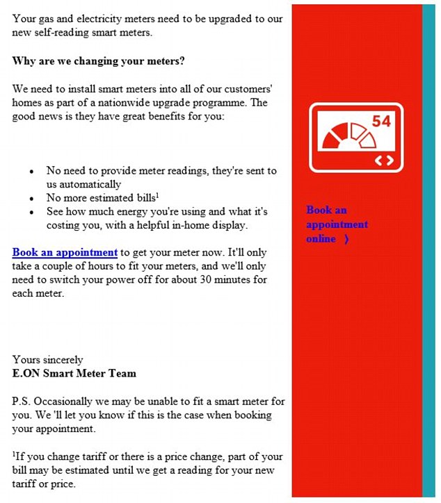 Energy firm Eon tells customers they NEED a smart meter