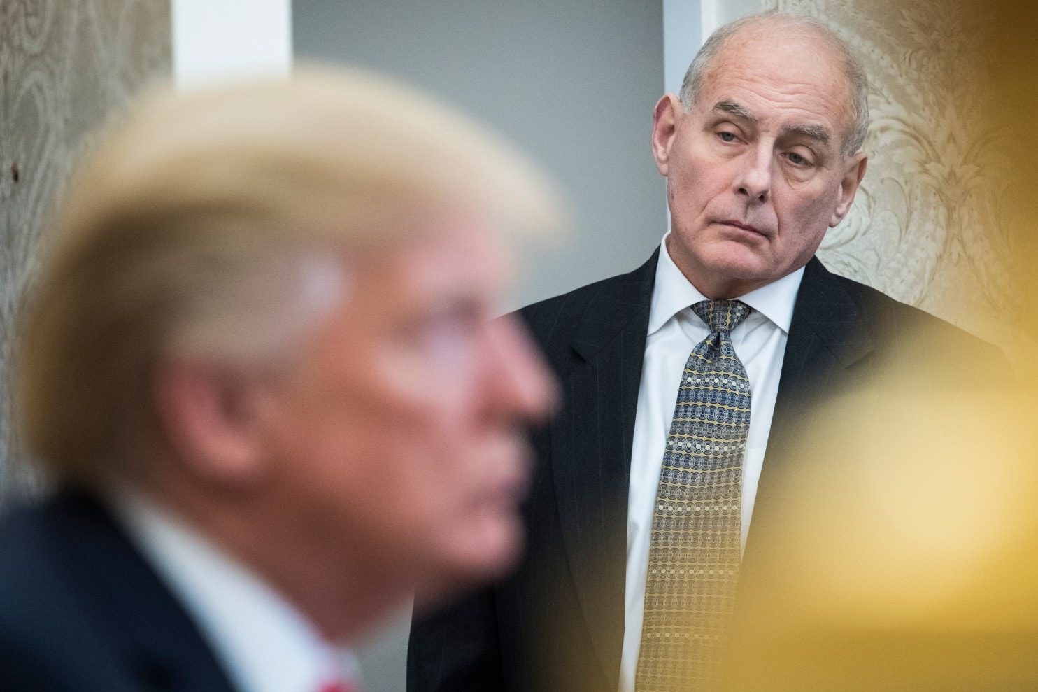 John Kelly’s credibility is at risk after defending aide accused of domestic violence