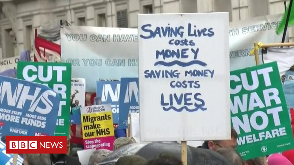 Rally in London calls for action on NHS ‘crisis’