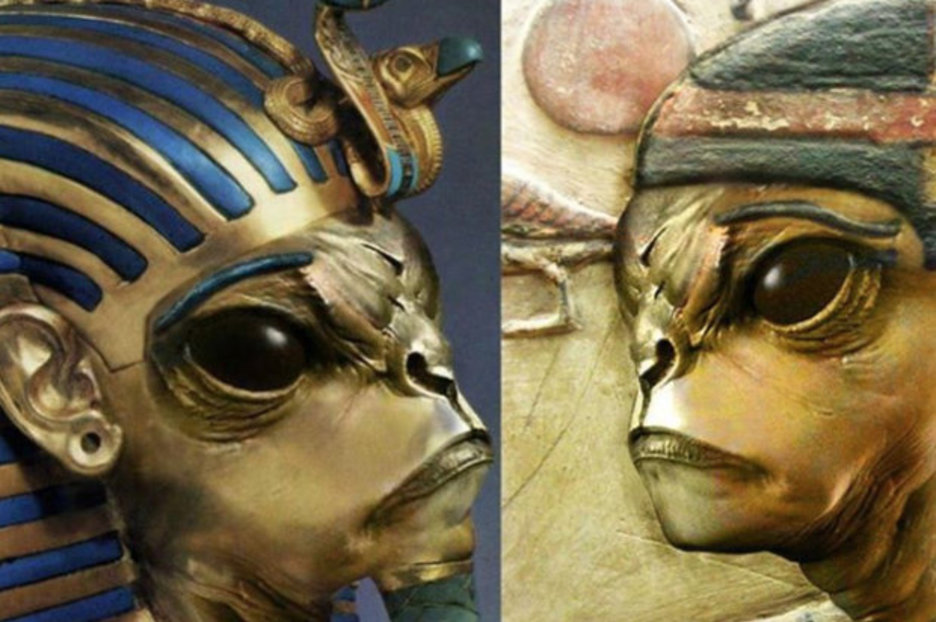 Pharaohs of Ancient Egypt were space aliens who built Pyramids
