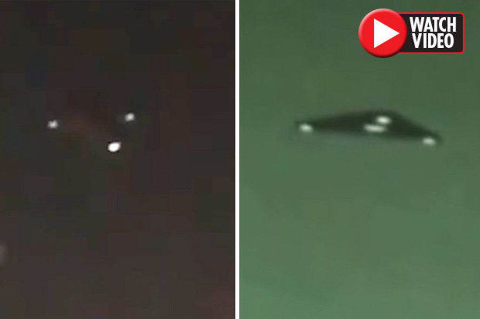 Secret USAF black project exposed? Huge triangle craft seen in LA