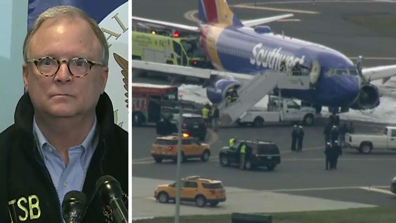 United inspecting plane engines after Southwest incident