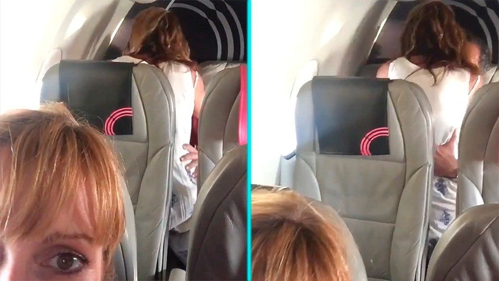 Silver Airways passengers catch couple having sex in seat behind them