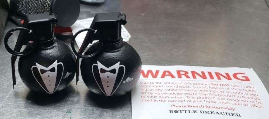 TSA finds grenade-shaped novelties in checked luggage at Newark airport