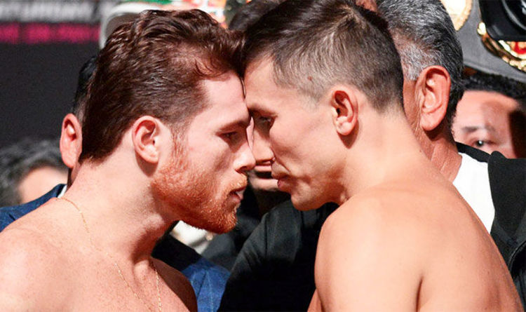Canelo vs GG2: Canelo tries to HEADBUTT Glolovkin during ugly face-off at weigh-in | Boxing | Sport