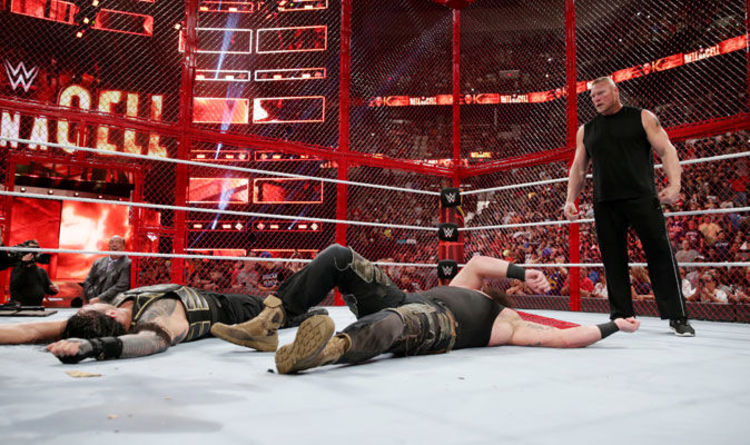 WWE news: Roman Reigns and Braun Strowman’s Hell in a Cell Match ending explained | WWE | Sport