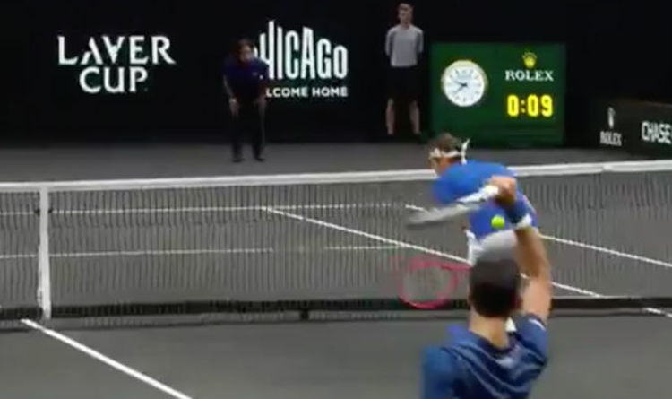 Novak Djokovic SMASHES ball at Roger Federer during Laver Cup – WATCH | Tennis | Sport