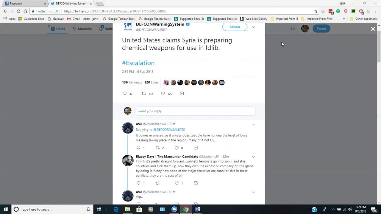 USA Is Now Saying that Syria is Readying Chemical Weapons in Idlib
