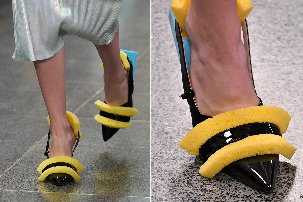 These shoes decorated with sponges cost $1K