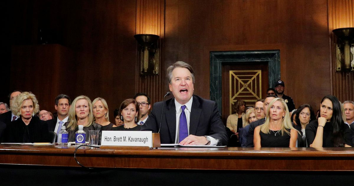 Faces of women sitting behind Brett Kavanaugh sum up the disgust and division in America