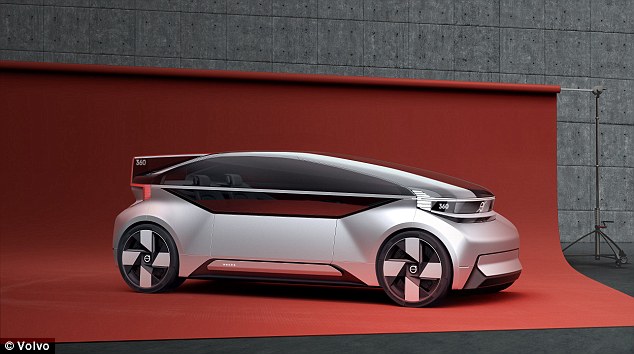 Volvo releases fully autonomous 360c concept car that transforms into a bed, office and robo-taxi