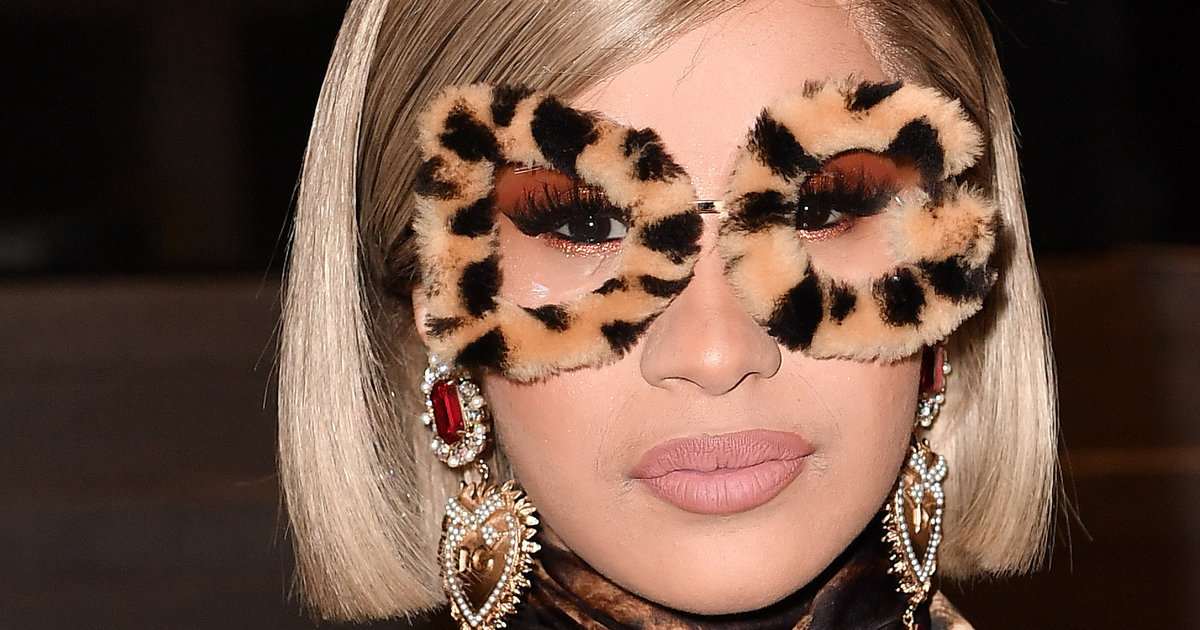 Cardi B Wears Head-To-Toe Animal Print At Dolce & Gabbana Show And It’s Wild