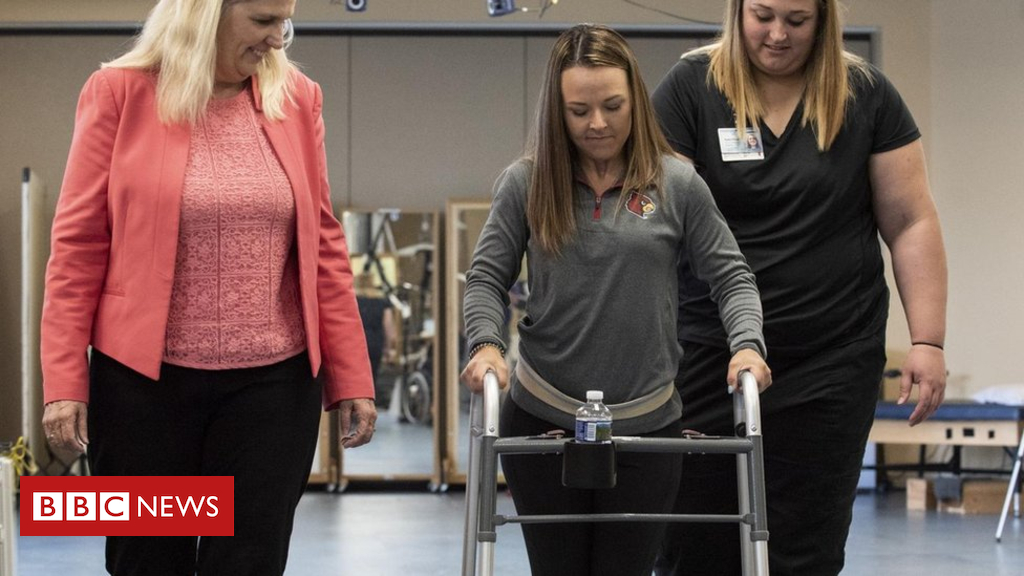 Electrical implant helps paralysed people to walk again