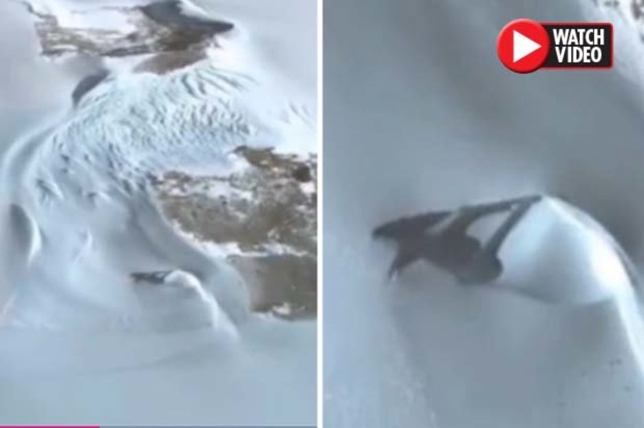 Google Earth ‘EXPOSES supersonic craft’ in Antarctica snow