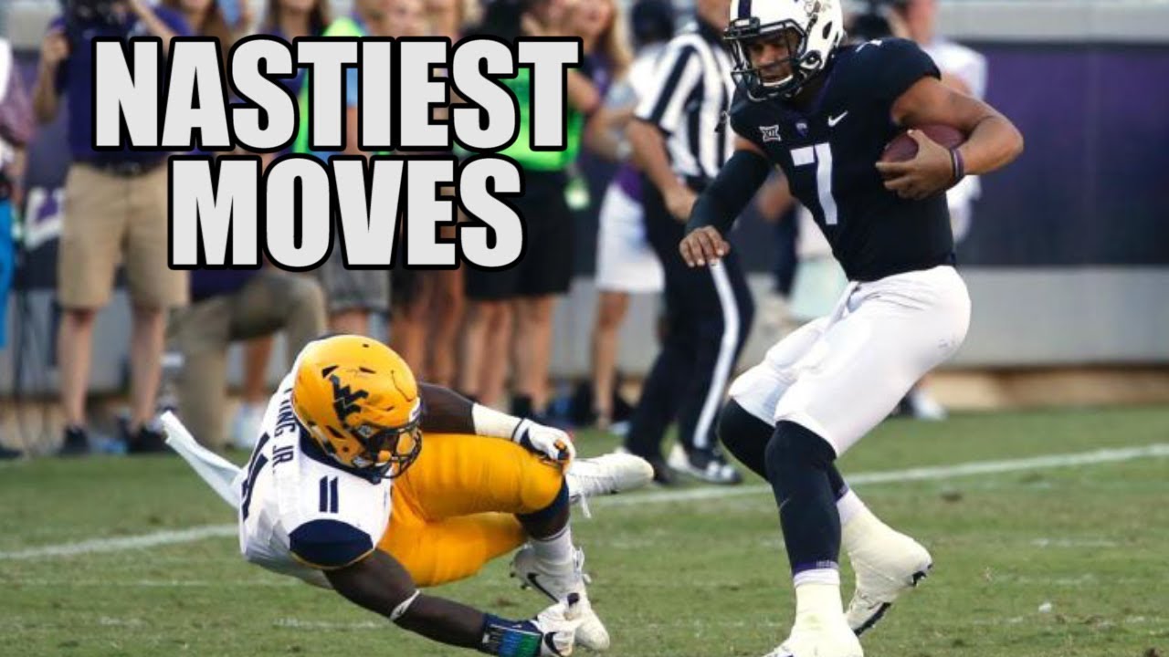 Nastiest Moves (Hurdles, Jukes, Spin Moves, & Stiff Arms) Of The 2017-18 College Football Season ᴴᴰ