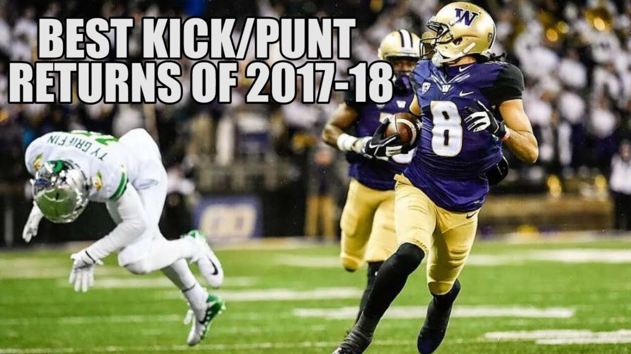 College Football Best Kick/Punt Returns of the 2017-18 Season ᴴᴰ