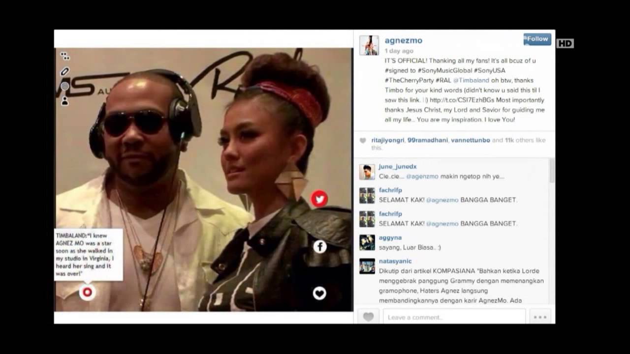 Entertainment News – Kontrak Agnez Mo dengan Sony Music USA