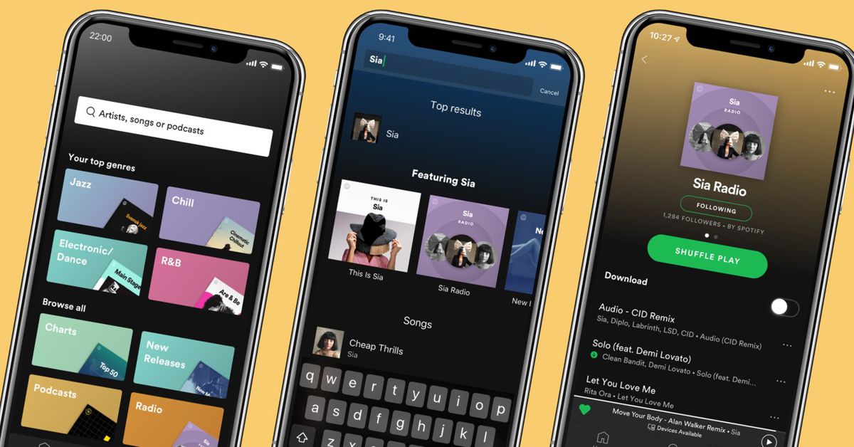 Spotify updates Premium service with personalized artist radio stations