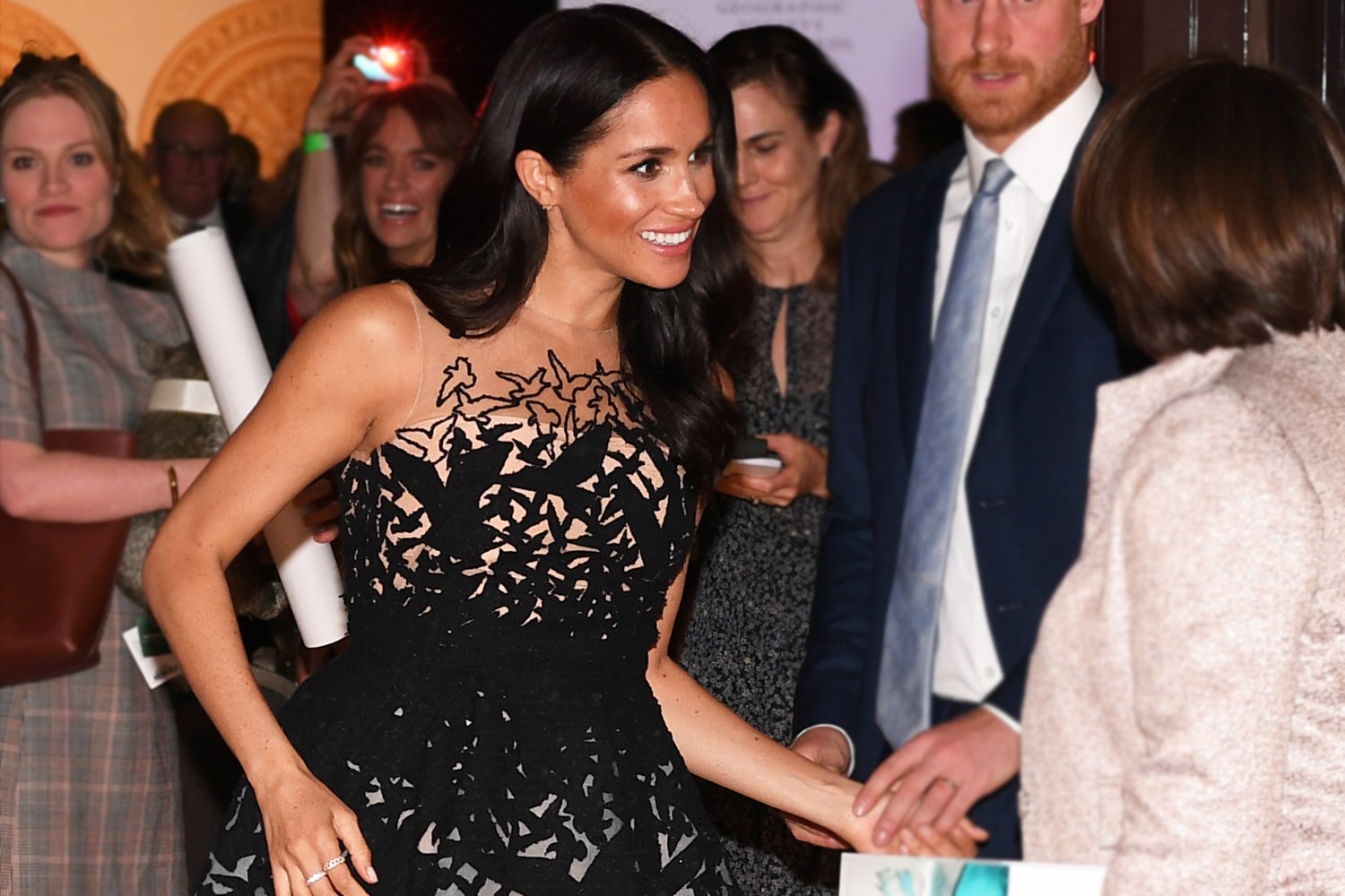 Meghan Markle steps out in princess-perfect Oscar de la Renta dress at the Australian Geographic Society Awards