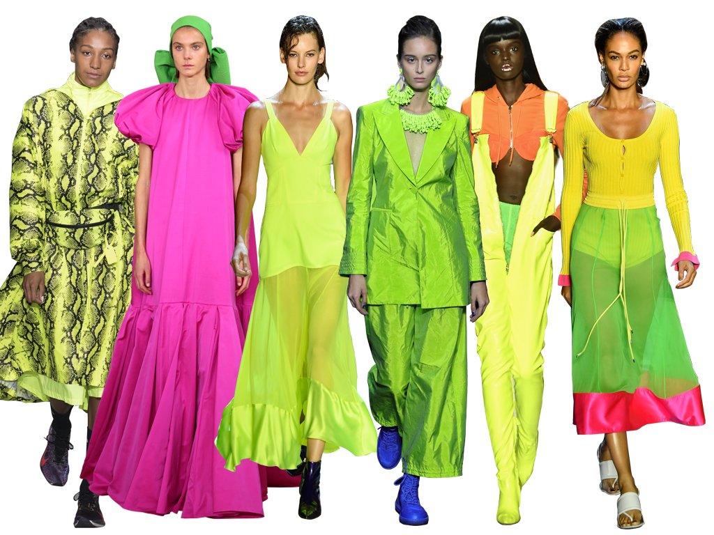 The neon trend is here to stay, according to the spring/summer 2019 catwalks