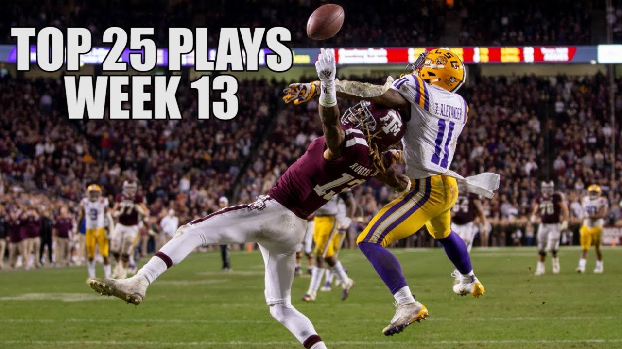 College Football Top 25 Plays 2018-19 || Week 13 ᴴᴰ