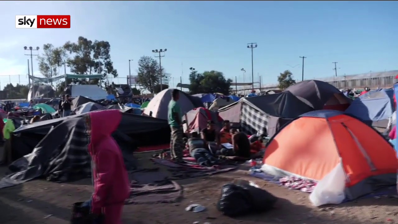 Tijuana border: Migrants to begin march for asylum