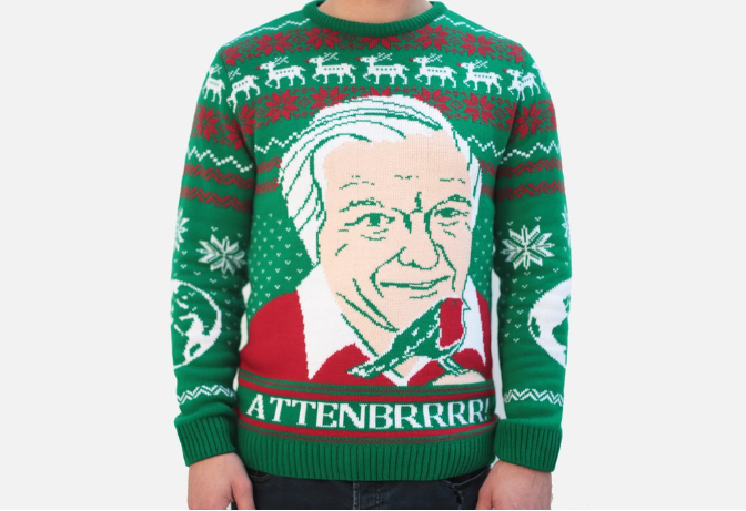 David Attenborough Christmas jumpers exist and we are here for them