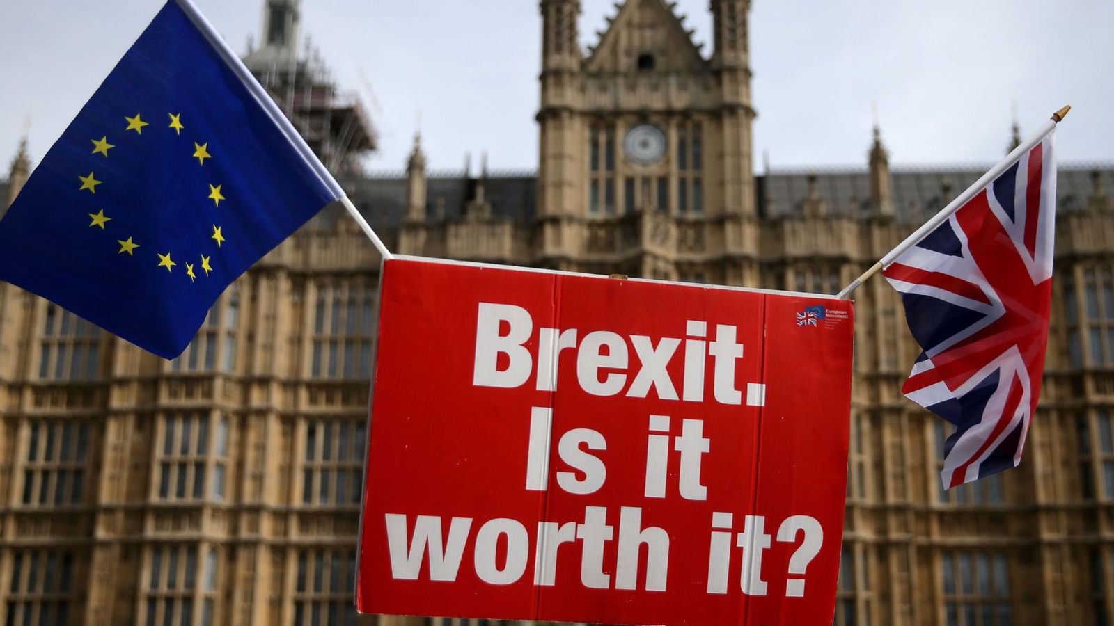 Most Britons think Brexit not worth economic hit, Sky Data poll finds