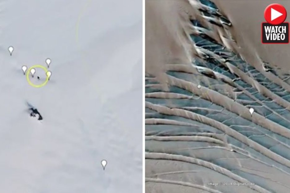 Alien news: Underground ALIEN bunker in Antartica? Google Earth revelation