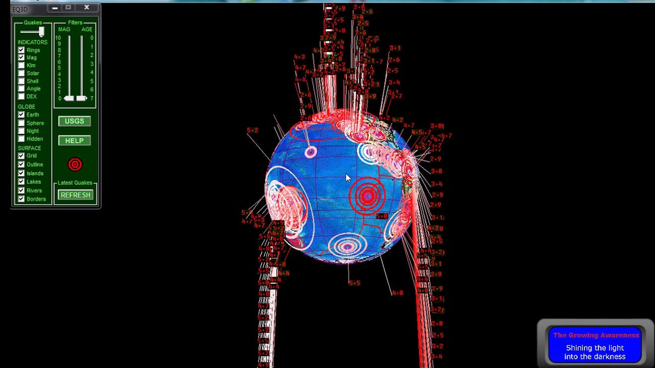 USA Now in position for large earthquakes 8 years later  2019