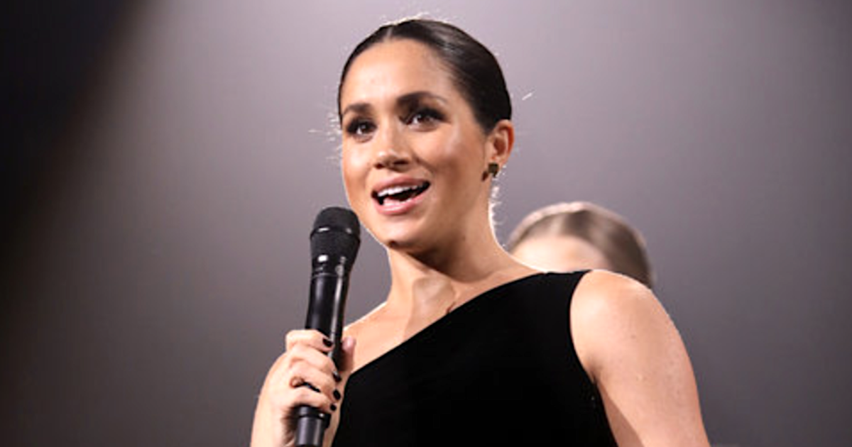 Meghan Markle Wears — Gasp! — Dark Nail Polish At Fashion Awards