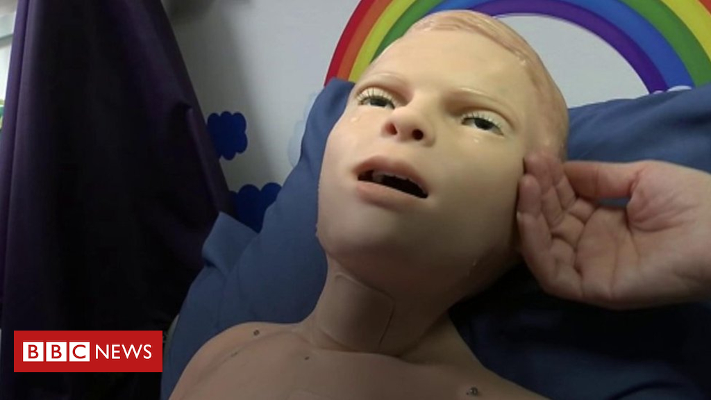 Meet the talking and crying childlike manikin