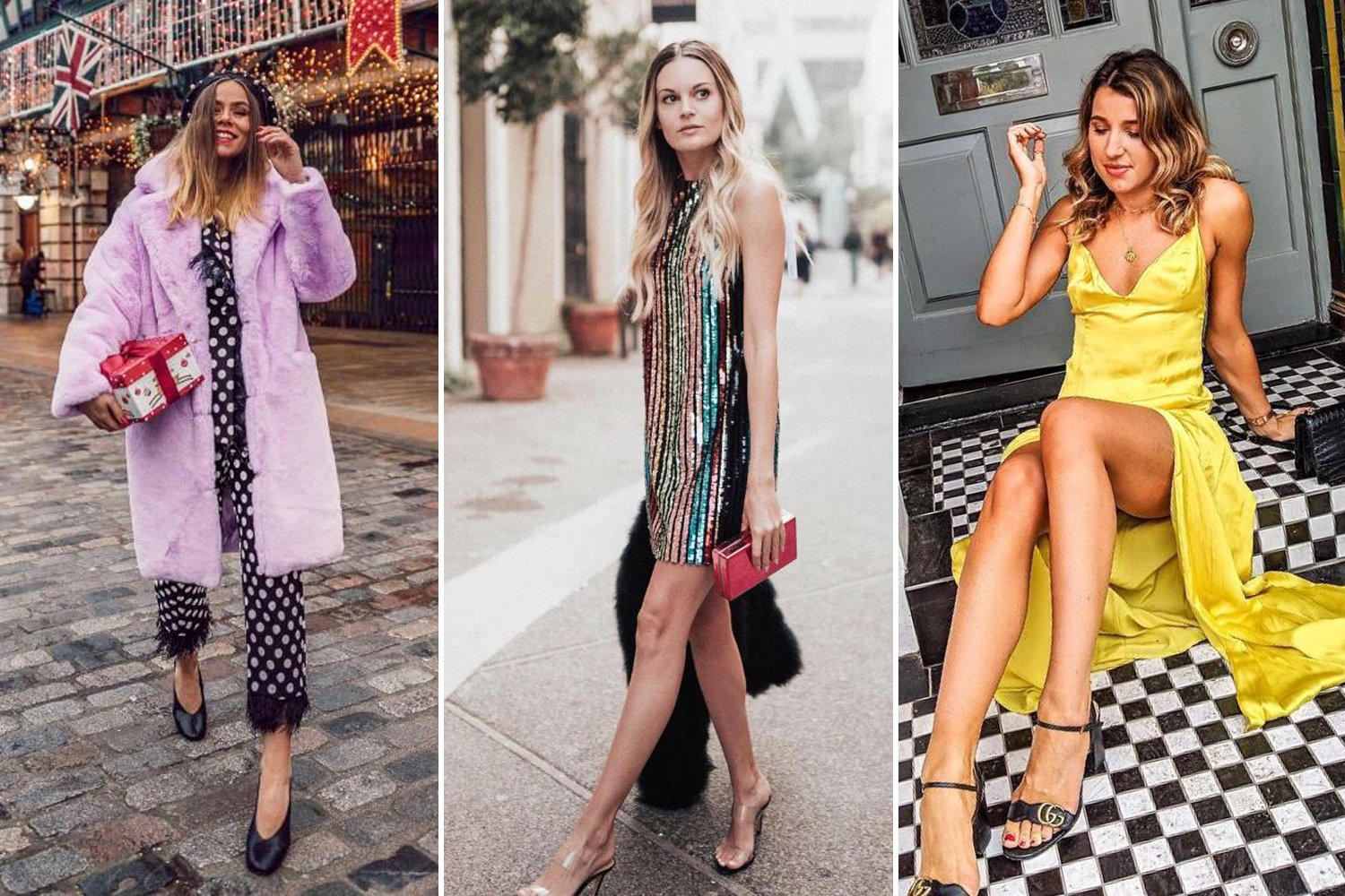 From rainbow sequins to a slinky slip dress: the 3 most popular party looks on Instagram