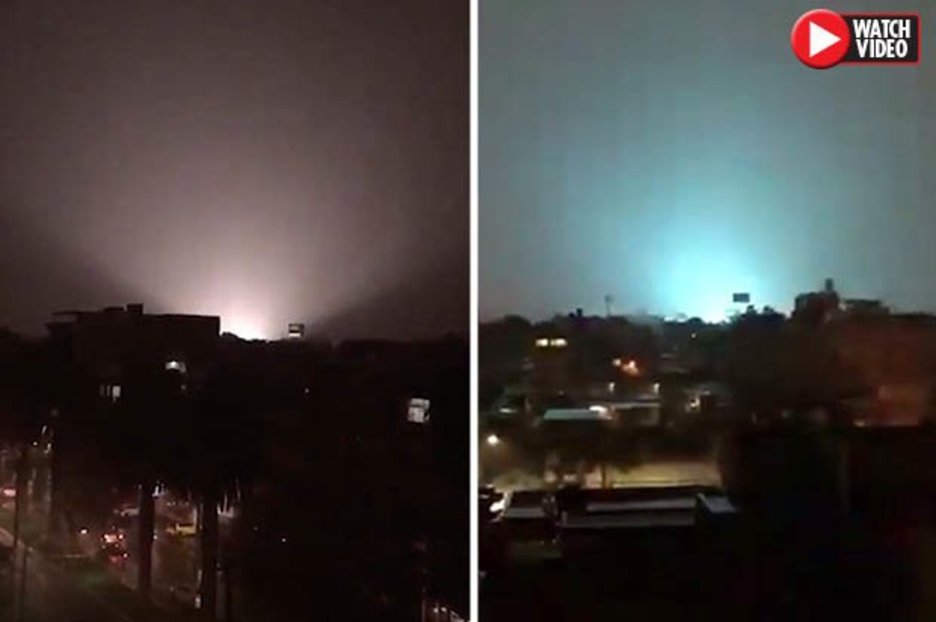 Alien news: Video of flashes lighting up sky sparks conspiracy frenzy