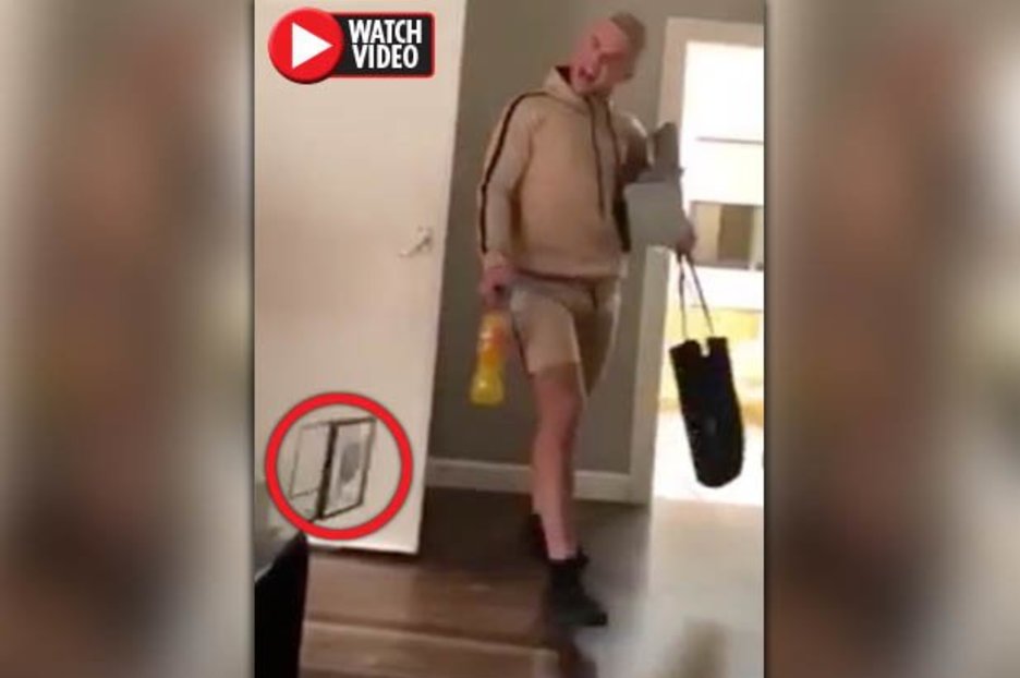 Ghost news: Man left TERRIFIED after re-watching video of him entering house