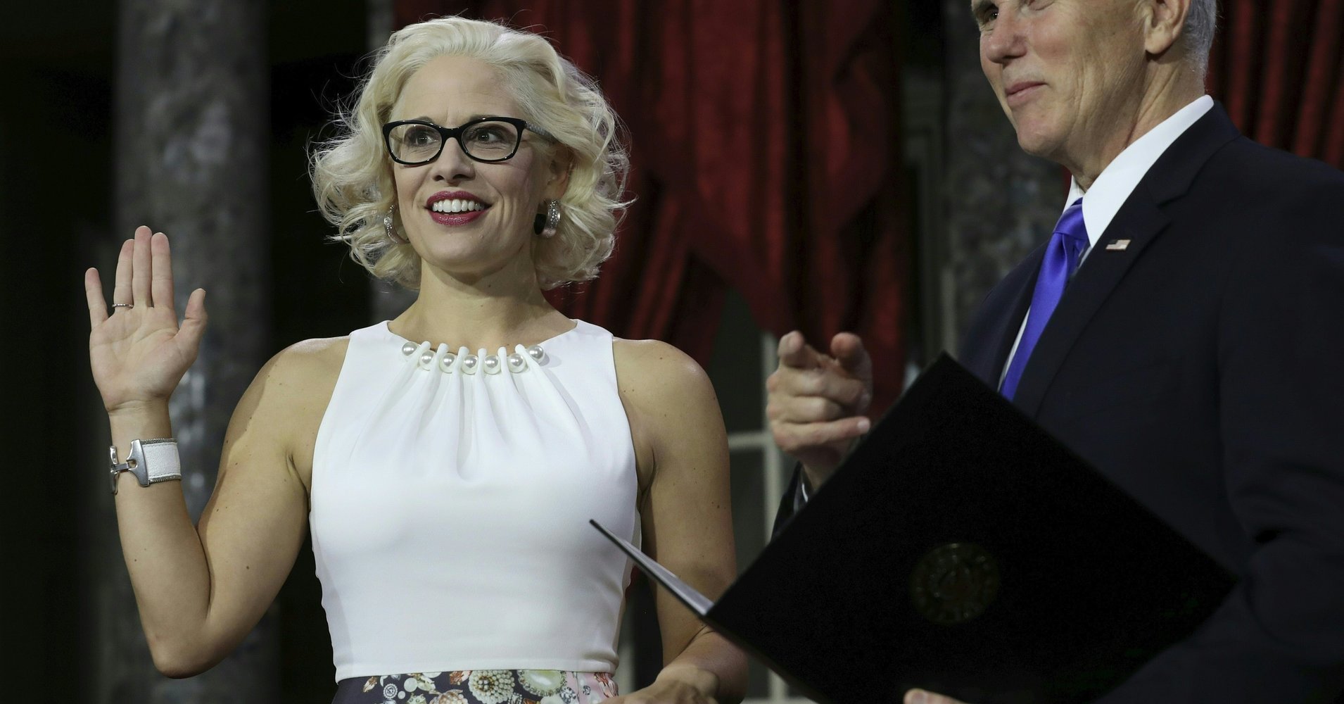 Kyrsten Sinema’s Swearing-In Look Was A Bold Queer Statement