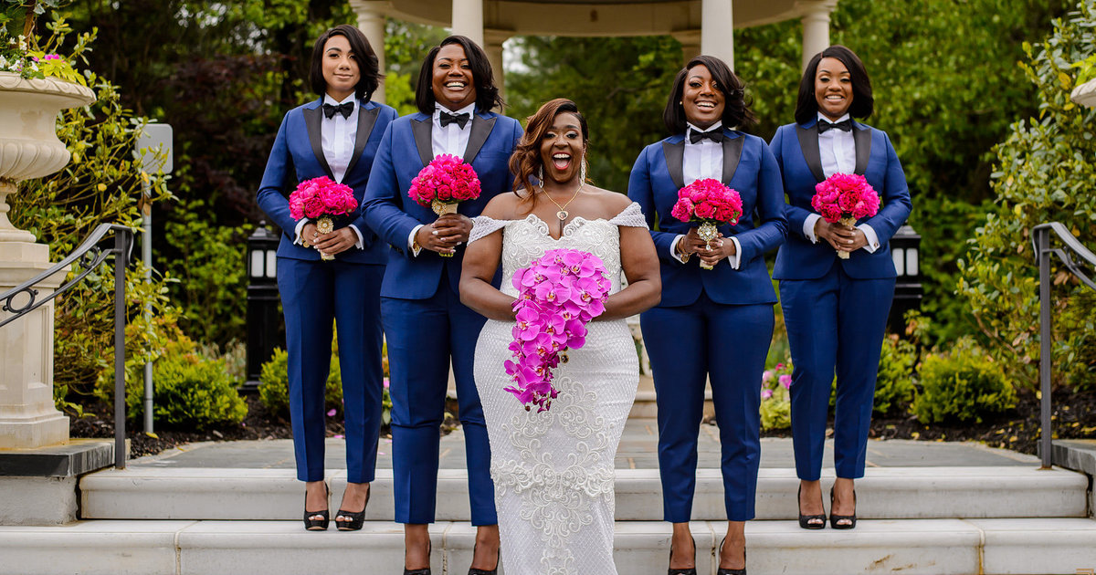 14 Photos Of Bridesmaids Rocking Pants And Looking Chic As Hell