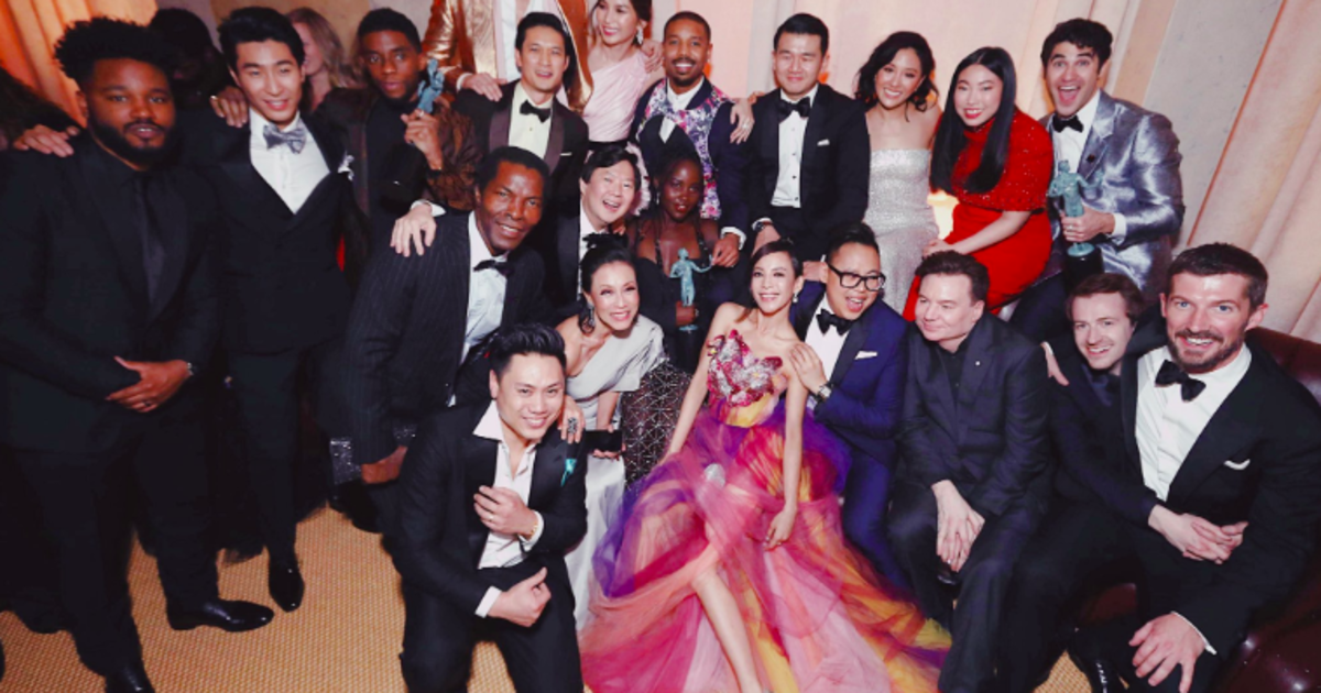 ‘Black Panther’ And ‘Crazy Rich Asians’ Casts Hung Out At SAG Awards