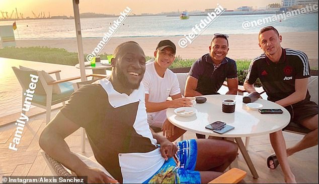 Man United stars Alexis Sanchez, Romelu Lukaku and Nemanja Matic in high spirits