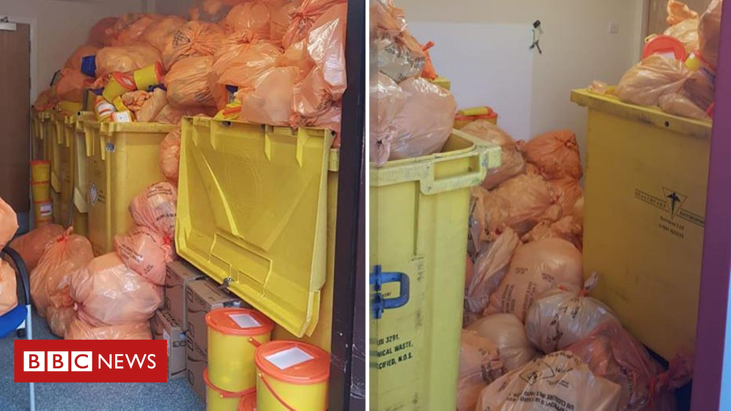 Clinical waste ‘backlog’ pictured at North Lanarkshire health centres