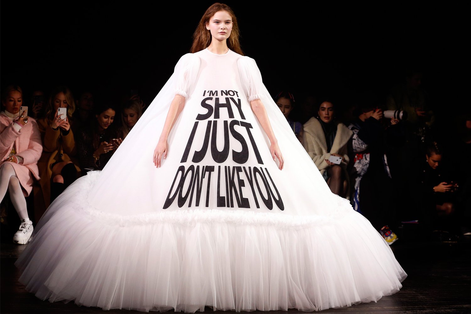 ‘Sorry I’m late, I didn’t want to come’: Viktor &amp; Rolf’s highly Instagrammable couture collection is the talk of Paris