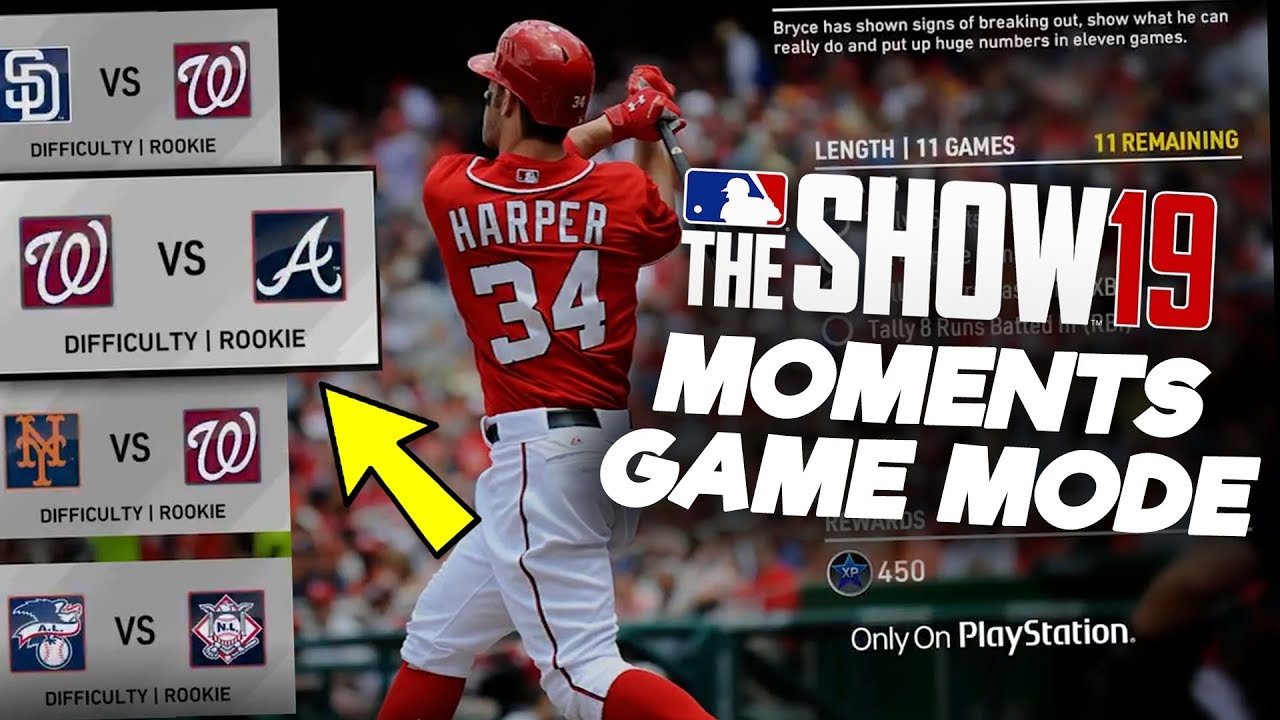 New Moments Mode Features in MLB The Show 19