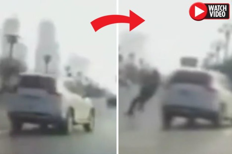 Ghost news: Bloke APPEARS in middle of road to cause car accident