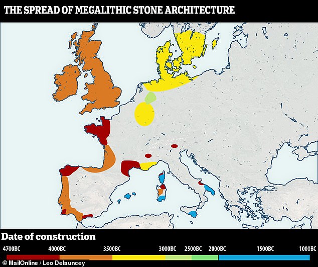 Monolith monuments like Stonehenge appeared across Europe as SAILORS spread the fashion