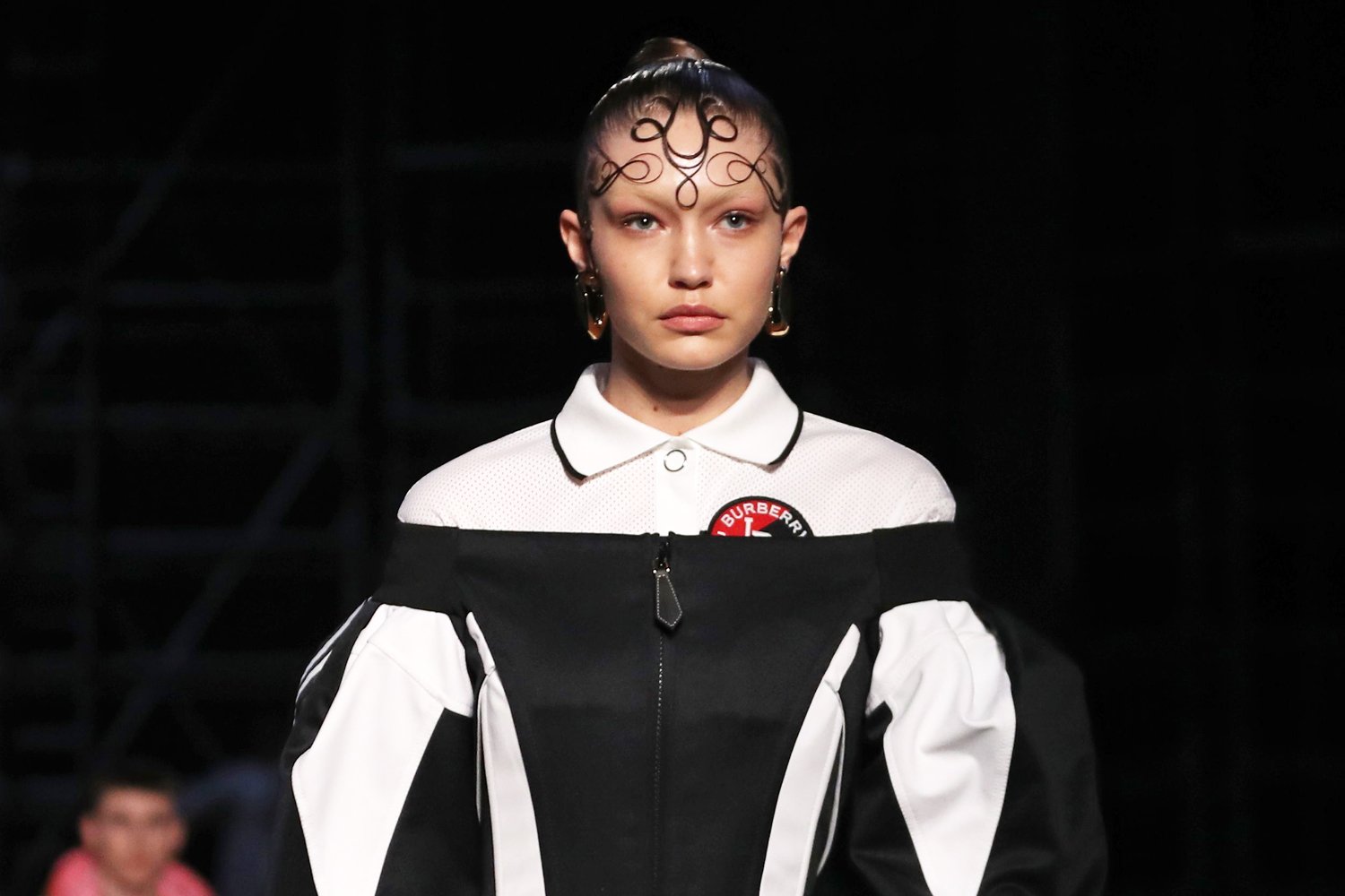 Gigi Hadid takes to the Burberry catwalk for the first time at London Fashion Week AW19