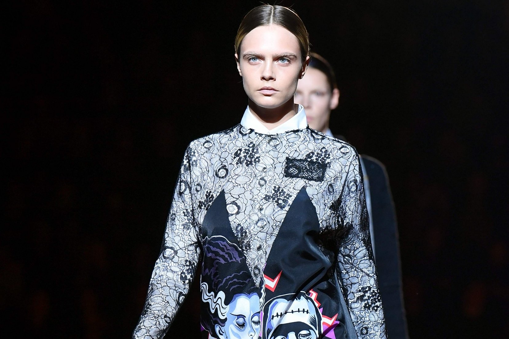 Prada’s designer found herself caught in a bad romance at AW19 show in Milan