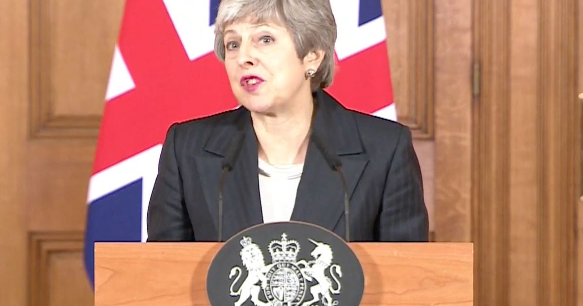 Overheard voice at the end of Theresa May’s speech says what we’re all thinking