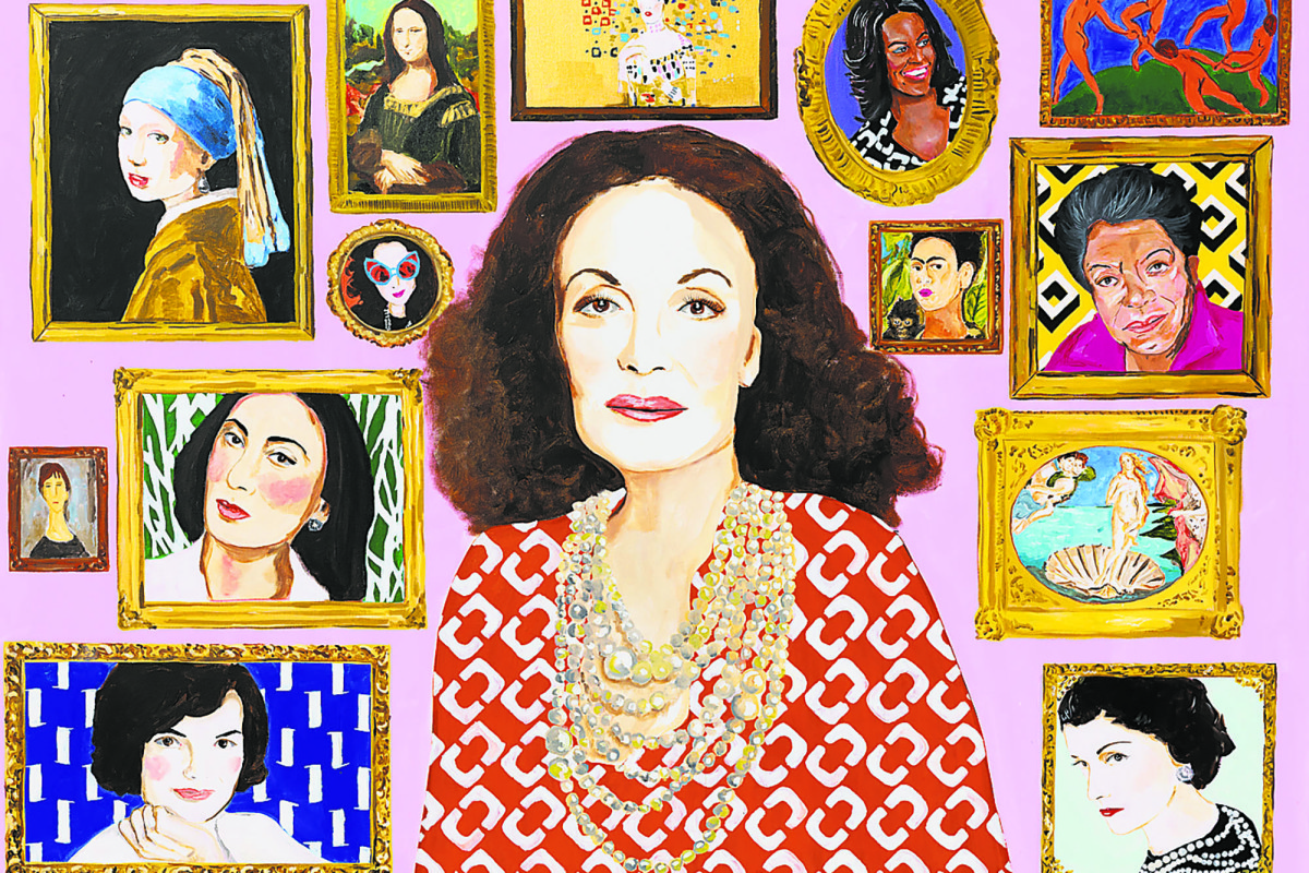 Diane von Furstenberg paints the town with artist Ashley Longshore