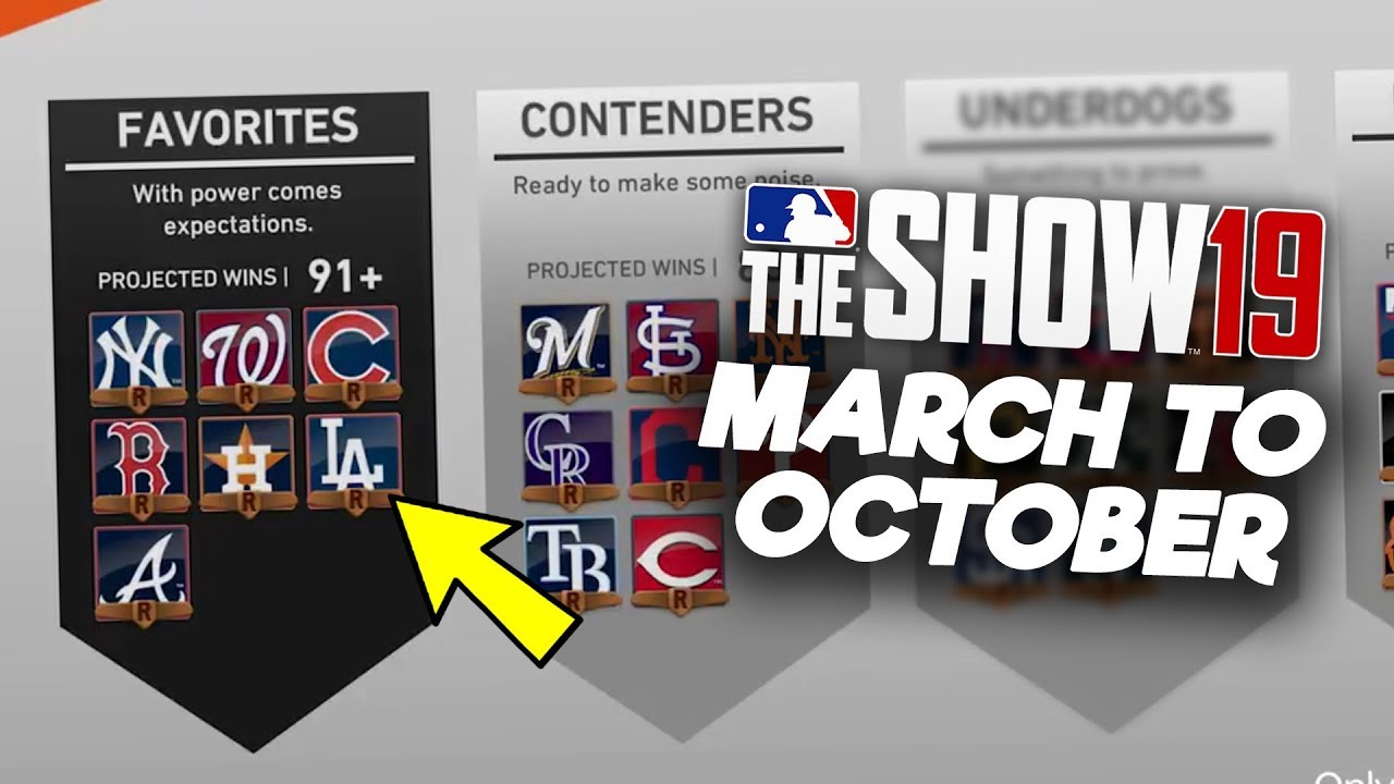 New March to October Mode Features in MLB The Show 19